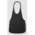 F27 Black Pinstripe Scoop Neck Bib Apron